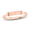 Thumbnail Image 1 of Juliette Maison Diamond Engravable Ring 1/20 ct tw Round 10K Rose Gold