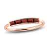 Thumbnail Image 1 of Juliette Maison Natural Garnet Baguette Bar Ring 10K Rose Gold