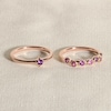 Thumbnail Image 4 of Juliette Maison Natural Blue Sapphire & Natural Pink Tourmaline Ring 10K Rose Gold
