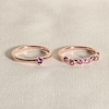 Thumbnail Image 4 of Juliette Maison Natural Blue Zircon Ring 10K Rose Gold