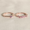 Thumbnail Image 4 of Juliette Maison Natural Citrine & Natural Ruby Ring 10K White Gold