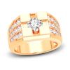 Thumbnail Image 1 of Men's Lab-Created Diamond Ring 2 ct tw Round 14K Yellow Gold