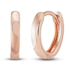 Thumbnail Image 1 of Cast Huggie Hoop Earrings 14K White Gold 9.54mm