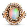 Thumbnail Image 3 of Le Vian Natural Opal Ring 1-1/2 ct tw Diamonds Round 14K Strawberry Gold