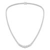 Thumbnail Image 0 of Lab-Created Diamond Tennis Necklace 15 ct tw 14K White Gold