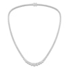 Thumbnail Image 1 of Lab-Grown Diamond Tennis Necklace 15 ct tw 14K White Gold