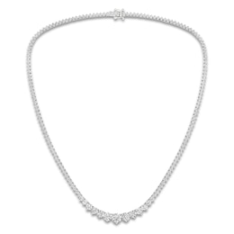 Lab-Grown Diamond Tennis Necklace 15 ct tw 14K White Gold