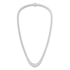 Thumbnail Image 3 of Lab-Grown Diamond Tennis Necklace 15 ct tw 14K White Gold