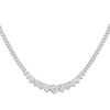 Thumbnail Image 4 of Lab-Created Diamond Tennis Necklace 15 ct tw 14K White Gold