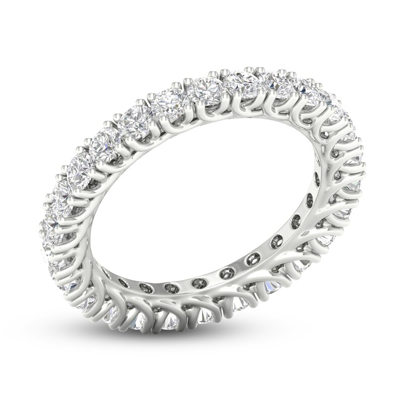 Main Image 2 of Diamond Eternity Band 1-1/2 ct tw Round 14K White Gold