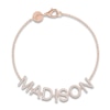Thumbnail Image 0 of Juliette Maison Diamond Station Name Bracelet 1 ct tw Round 10K Rose Gold
