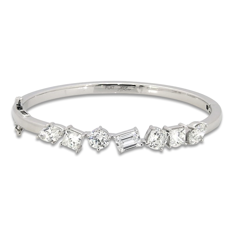 Main Image 1 of Jared Atelier Diamond Bangle Bracelet 4-1/2 ct tw Marquise/Princess/ Round/Cushion/Oval/Radiant Platinum