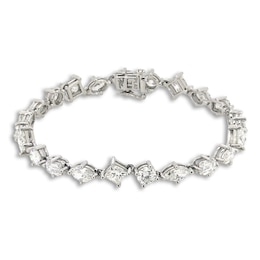 Jared Atelier Diamond Tennis Bracelet 12 ct tw Round/Princess/ Emerald/Oval/Marquise 18K White Gold 7.5"