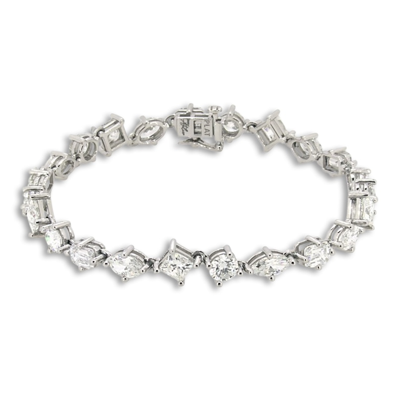 Main Image 1 of Jared Atelier Diamond Tennis Bracelet 12 ct tw Round/Princess/ Emerald/Oval/Marquise 18K White Gold 7.5"