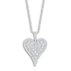 Thumbnail Image 1 of Shy Creation Diamond Heart Pendant Necklace 1-1/4 ct tw Round 14K White Gold 18&quot; SC55023662