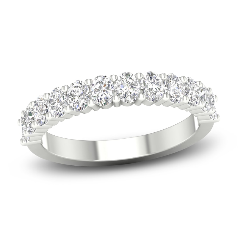 Main Image 1 of Diamond Anniversary Band 1 ct tw Oval Platinum