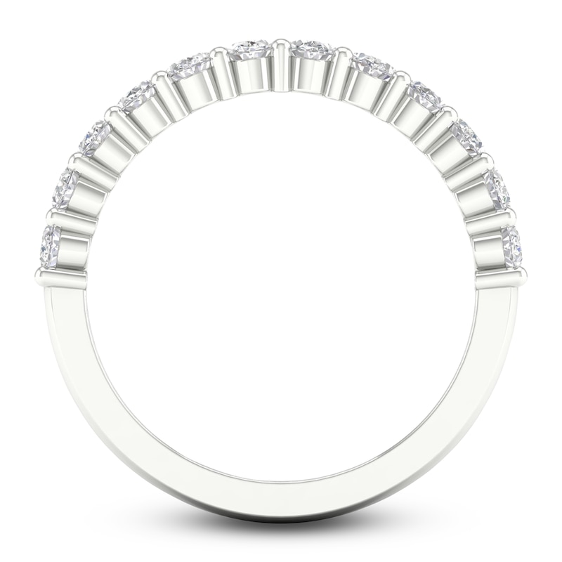 Main Image 4 of Diamond Anniversary Band 1 ct tw Oval Platinum