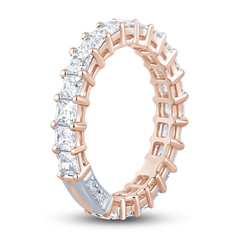 Pnina Tornai Diamond Eternity Ring 2-3/4 ct tw Princess 14K Rose Gold