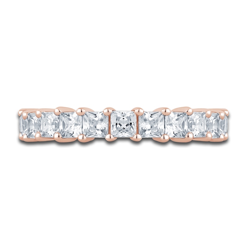 Main Image 3 of Pnina Tornai Diamond Eternity Ring 2-3/4 ct tw Princess 14K Rose Gold