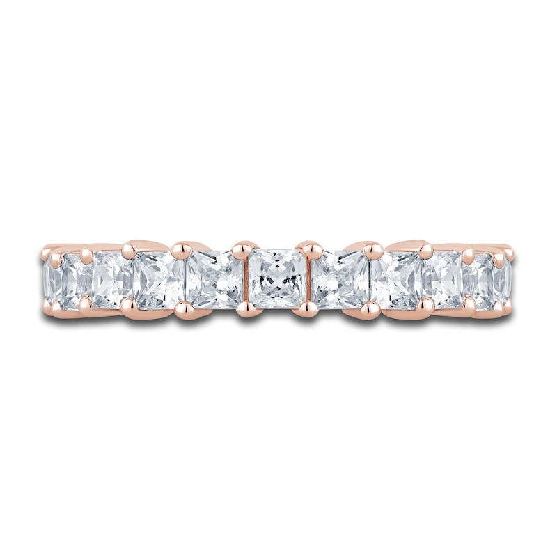 Pnina Tornai Diamond Eternity Ring 2-3/4 ct tw Princess 14K Rose Gold