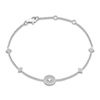 Thumbnail Image 1 of Diamond Station Bracelet 3/8 ct tw Round 10K White Gold 7.5"