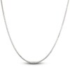 Thumbnail Image 3 of Solid Box Chain Necklace 14K White Gold 22" 2.35mm