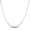 Thumbnail Image 2 of Solid Box Chain Necklace 14K White Gold 22" 2.35mm