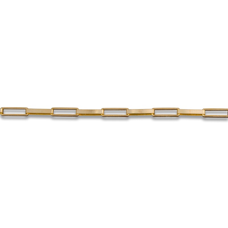 Main Image 3 of Solid Square Box Chain Necklace 14K Yellow Gold 24" 2.4mm