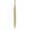 Thumbnail Image 2 of Shy Creation Diamond Feather Necklace 1/4 ct tw Round 14K Yellow Gold 18&quot; SC55006045