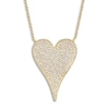 Thumbnail Image 0 of Shy Creation Diamond Heart Necklace 3/4 ct tw Round 14K Yellow Gold 18" SC55002485