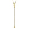 Thumbnail Image 3 of Shy Creation Diamond Lariat Necklace 1/4 ct tw Round 14K Yellow Gold 18" SC55002607
