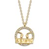 Thumbnail Image 1 of Shy Creation Diamond Emoji Necklace 1/20 ct tw Round 14K Yellow Gold 18" SC55024101