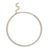 Thumbnail Image 1 of Shy Creation Diamond Tennis Necklace 4-3/4 ct tw Round 14K Yellow Gold 18" SC55024327
