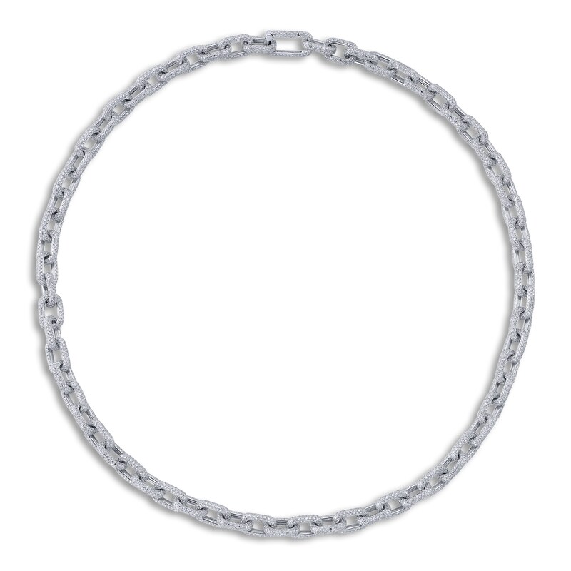 Main Image 1 of Shy Creation Diamond Necklace 18-1/3 ct tw Round 14K White Gold 18" SC55014088Z18