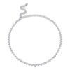 Thumbnail Image 1 of Shy Creation Diamond Tennis Necklace 3-7/8 ct tw Round 14K White Gold 18" SC55023099