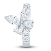 Pnina Tornai Diamond Butterfly Single Right Earring 1/3 ct tw Pear/Marquise/ Round 14K White Gold