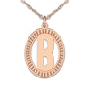Thumbnail Image 1 of Initial Pendant Necklace Rose Gold-Plated Sterling Silver 18"