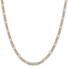 Thumbnail Image 2 of Semi-Solid Figaro Chain Necklace 14K Yellow Gold 24" 4mm