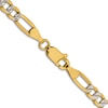 Thumbnail Image 3 of Semi-Solid Figaro Chain Necklace 14K Yellow Gold 24" 4mm