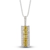 Thumbnail Image 0 of Le Vian Sunny Yellow Diamond Pendant Necklace 3/4 ct tw Round 14K White Gold 19"