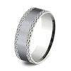 Thumbnail Image 2 of Link Wedding Band 14K White Gold/Tantalum 7.0mm