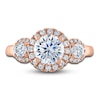 Thumbnail Image 2 of Vera Wang WISH Diamond Engagement Ring 2-1/4 ct tw Round 18K Rose Gold