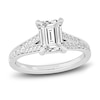 Thumbnail Image 1 of Lab-Grown Diamond Engagement Ring 2-1/3 ct tw Emerald 14K White Gold
