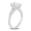 Thumbnail Image 2 of Lab-Grown Diamond Engagement Ring 2-1/3 ct tw Emerald 14K White Gold