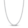 Thumbnail Image 1 of Diamond Tennis Necklace 5 ct tw Round 14K White Gold 16.5"