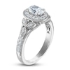 Thumbnail Image 2 of Diamond Engagement Ring 1 ct tw Oval/Round 14K White Gold