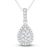 Thumbnail Image 1 of Diamond Necklace 1/4 ct tw Round 14K White Gold 19"
