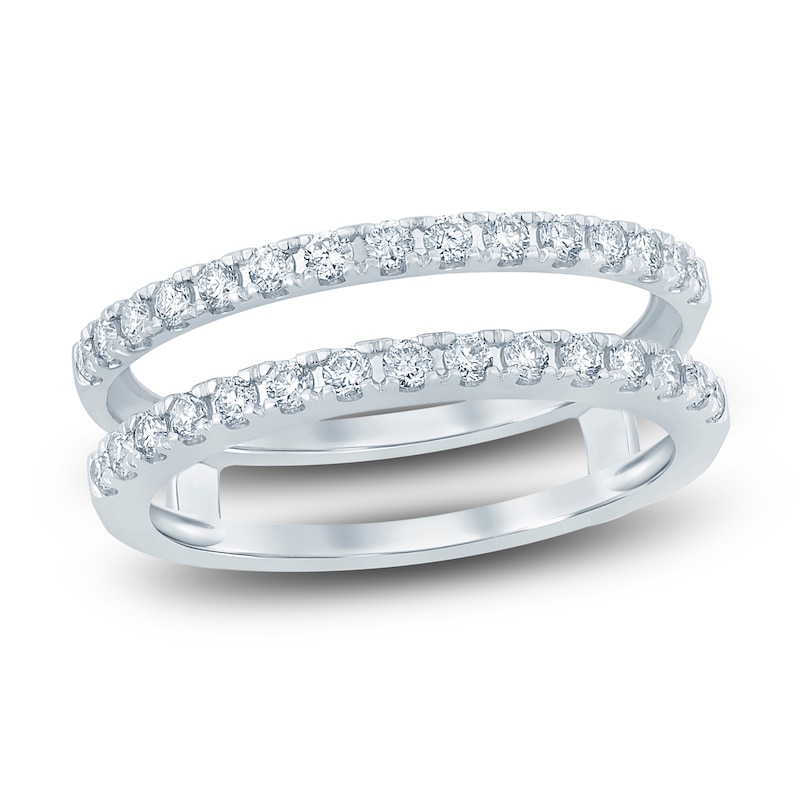 Main Image 1 of Diamond Anniversary Enhancer Band 1/2 ct tw Round 14K White Gold