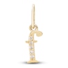 Thumbnail Image 1 of Diamond Accent Letter F Charm 10K Yellow Gold