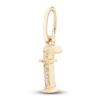 Thumbnail Image 1 of Diamond Accent Letter F Charm 10K Yellow Gold